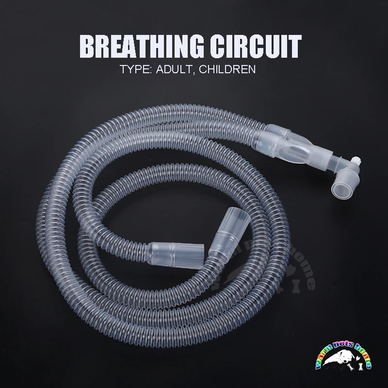 Anesthesia Breathing Circuit Corrugated Tube Anesthesia Ventilator Breathing Circuits Veterinary Instrument