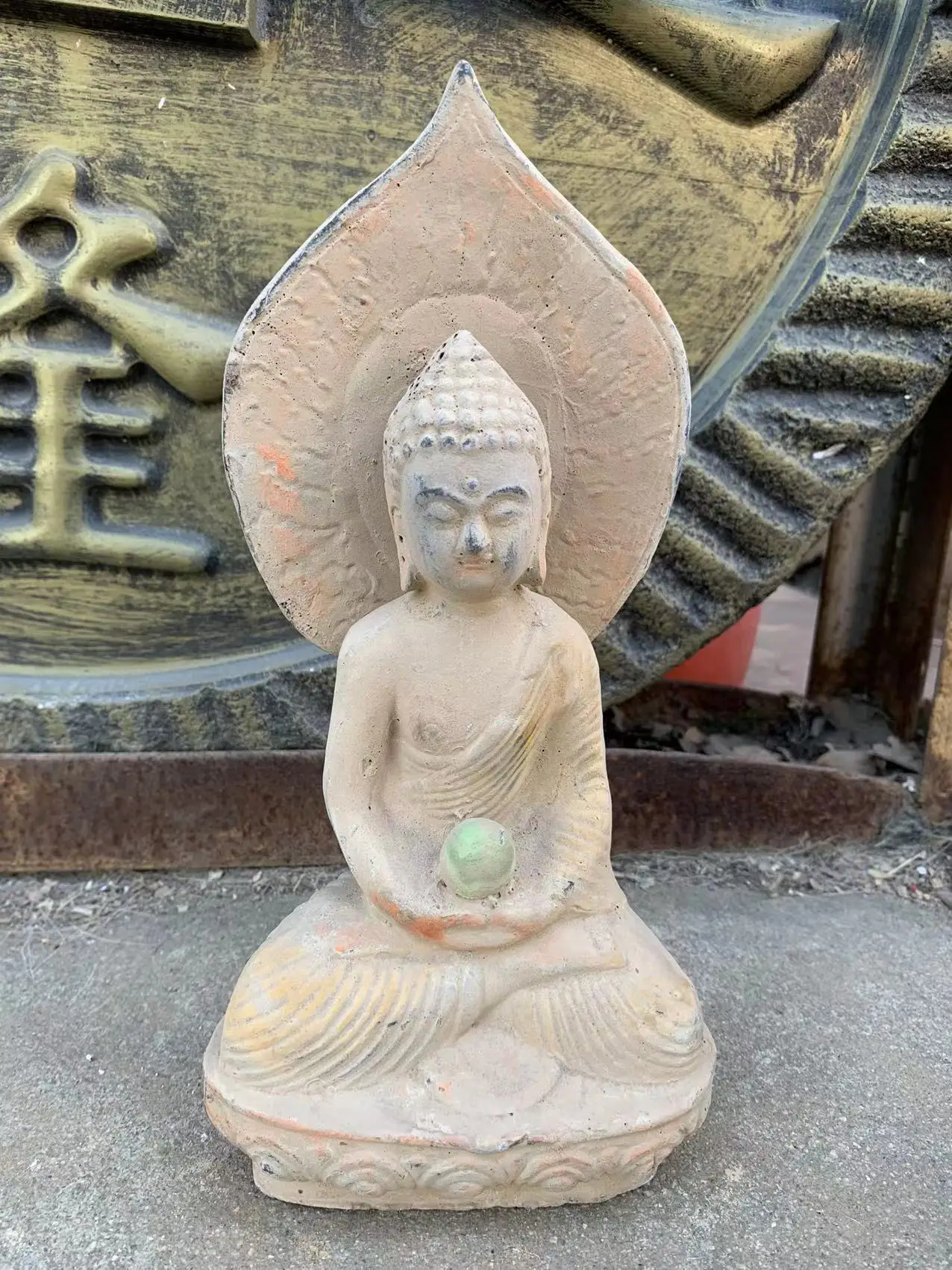 Rare Old Bei Wei Dynasty(386-534) porcelian  Buddha Statue