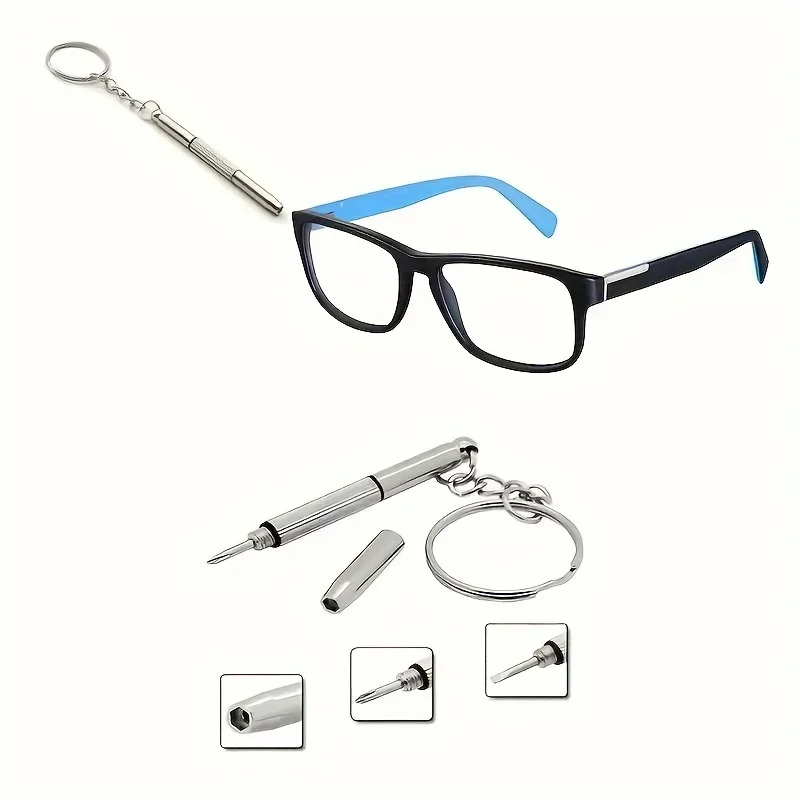 Multi Functional Three in One Glasses Screwdriver Portable Glasses Watch Mobile Phone Small Screwdriver