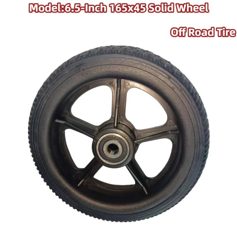 6.5-Inch solid wheels with plastic hubs/rims for electric scooters, smart folding electric longboard hoverboardsTyre