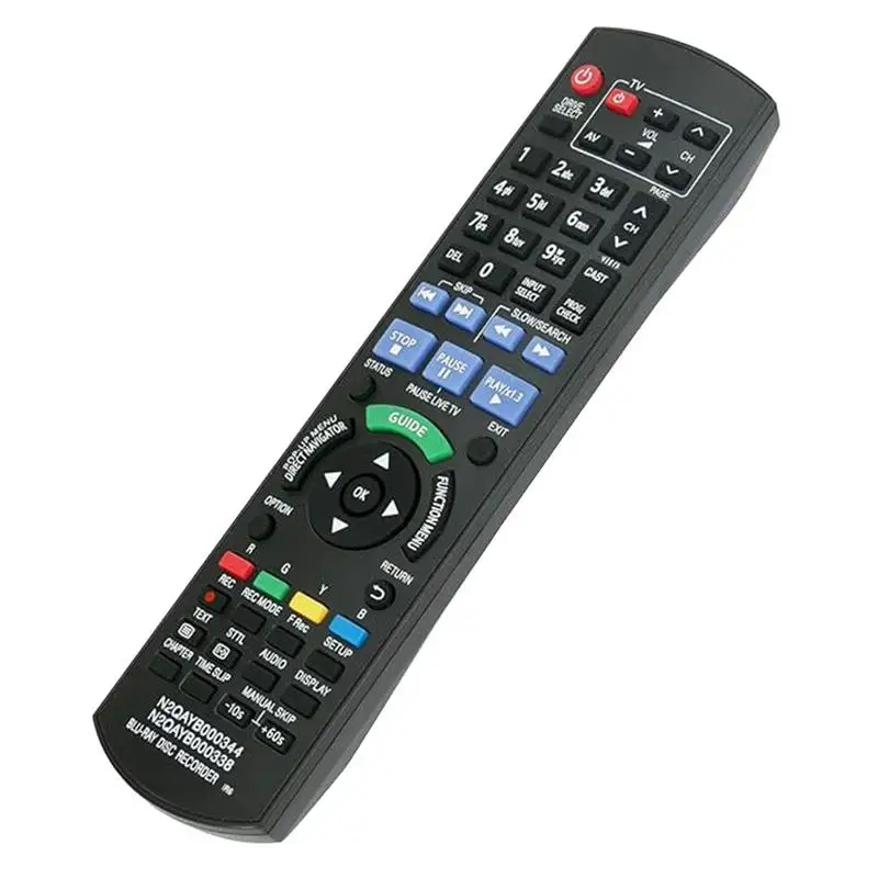 For Panasonic Blu-ray Disc & DVD Recorder Remote Control DMR BS750/850 BW750/780/850/880 XW350/380/450 N2QAYB000344 N2QAYB000338