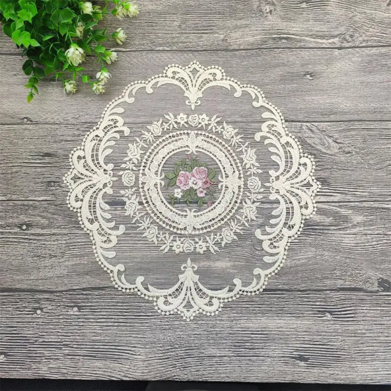 Vintage Table Cloth Cover Lace Embroidery Placemat Nordic Style Cabinet Furniture Decoration Photo Background Props مفارش طاولات