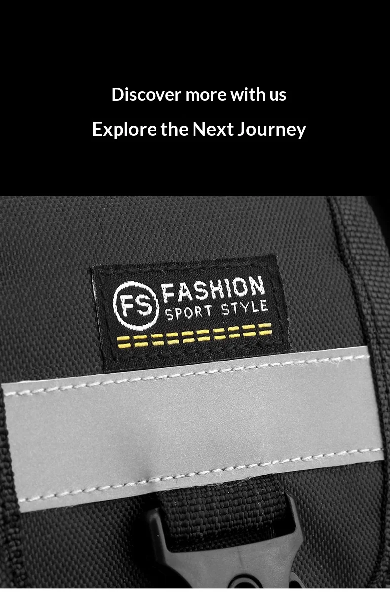 Homefish Reflektierende Hip-Hop-Streetwear-Taktische Brusttasche, verschleißfest, mit mehreren Taschen, Brustwestentasche für Studenten – Detail 8