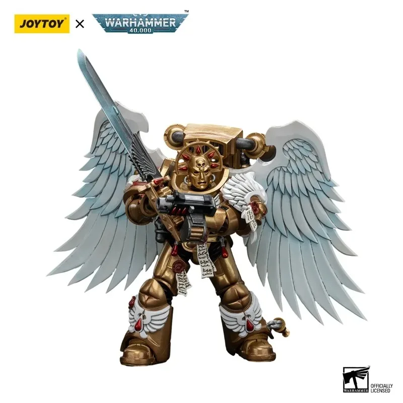 [IN STOCK] JOYTOY 1/18  Warhammer 40K Blood Angels Sanguinary Guard Anime Action Figure Military Model Boy Christmas Gift toy