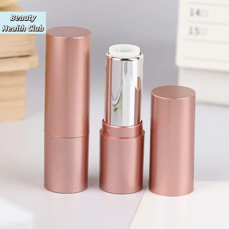 【3.5ml Refillable Lipstick Tube With Cap Matte Rose Lip Balm Container Empty DIY Cosmetic Ointment Containers Travel Bottle】
