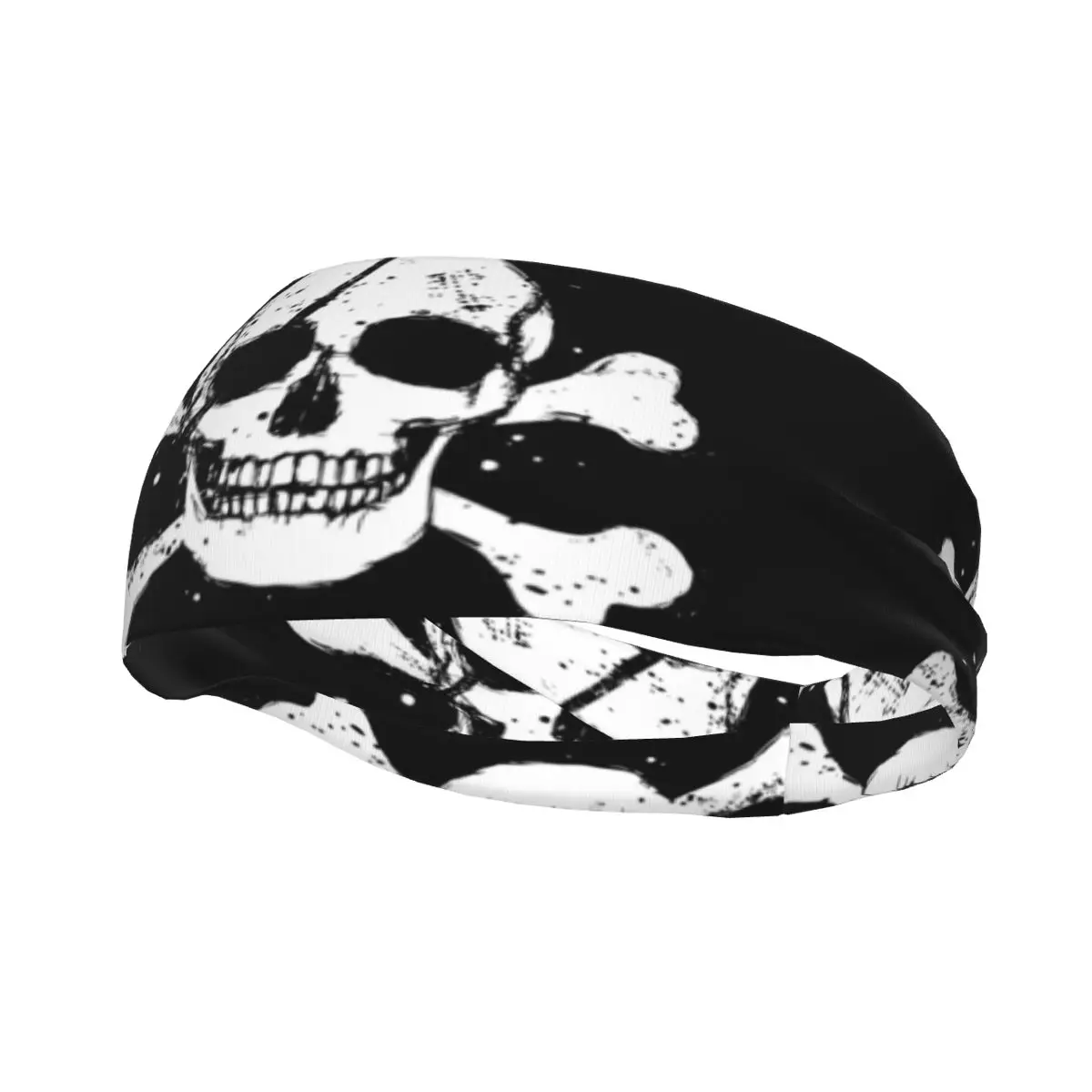 

Headband Black Pirate Flag Headwrap Hairband for Tennis Gym Fitness Headwear Hair Accessories