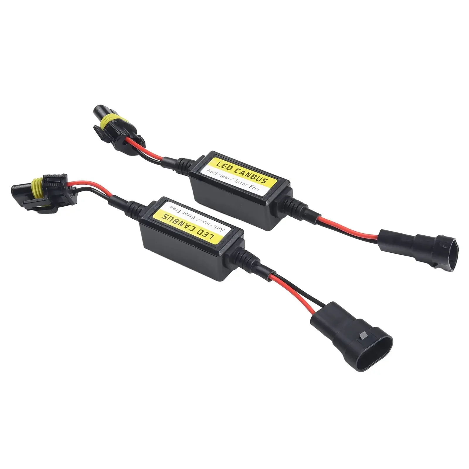 

2 Pcs 9005 9006 9012 LED Headlight Canbus Decoder Error Anti Flicker Resistor Canceller AMP Connectors Car Lights Lamp