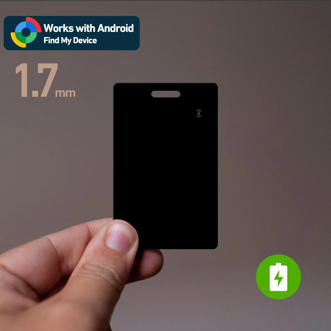 for Google android find my device tracker android tracker tag wallet tracker card with wireless charging 1.7mm slim design