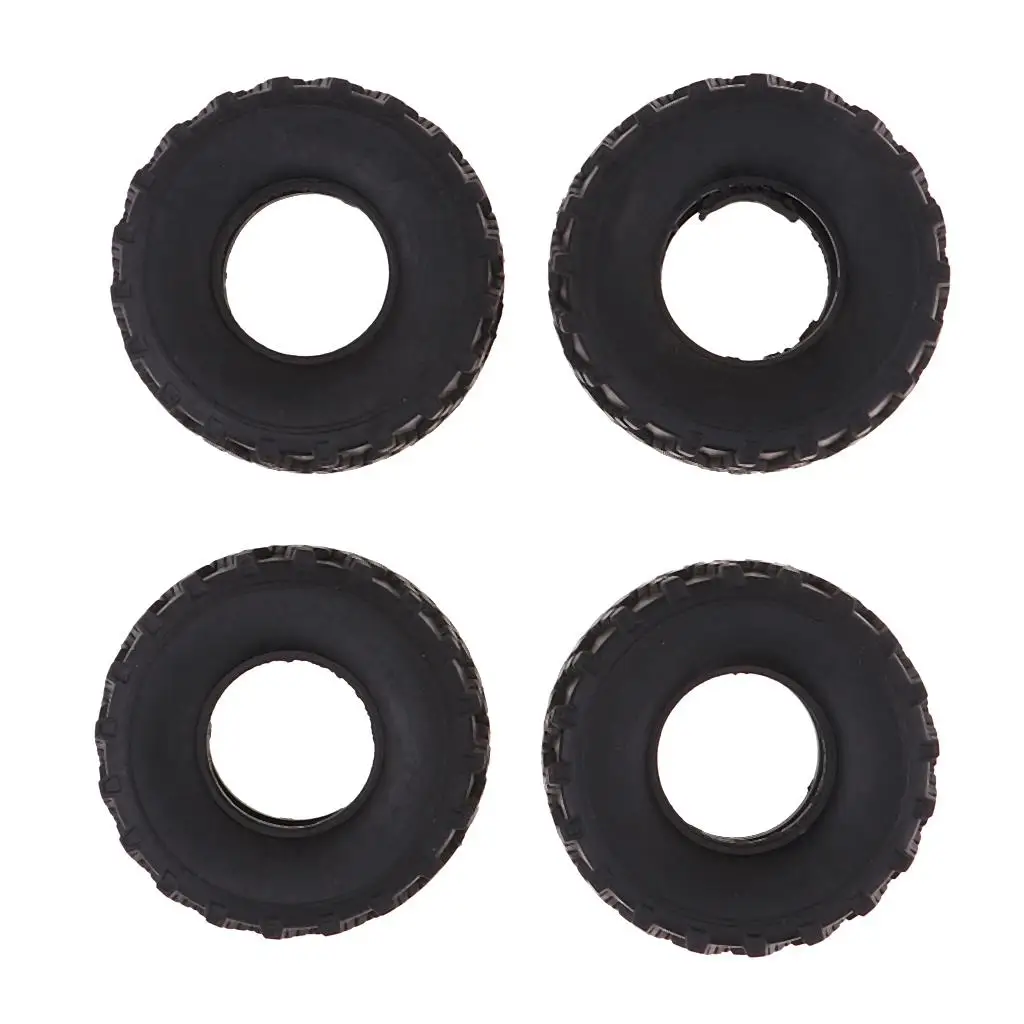 

4pcs RC Army Truck Tire Tyres Black Rubber Wheel Accessories for WPL 1/16 Scale B-36 B14 B24 B16 C14 C24 Replacement