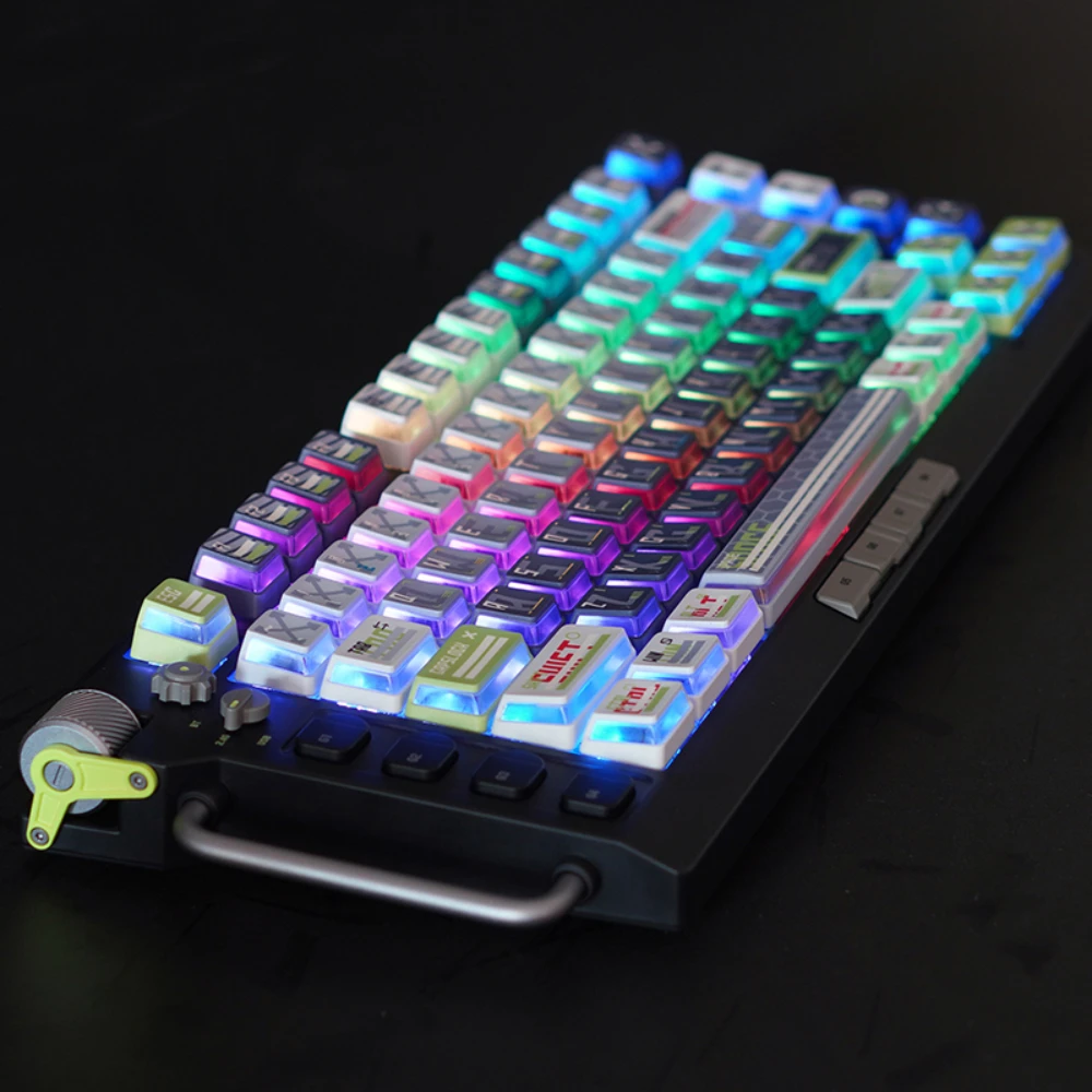 

Remodeling Program Theme Keycap PBT Custom Translucent Pudding Keyboard Cap OEM Profile Gaming KeyCap for Mechanical Keyboard