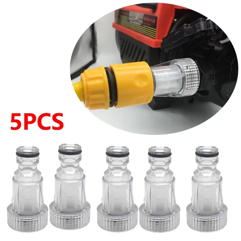 1/2/5PCS Threaded Tap Express Connector Portable High Pressure Car Wash Inlet Filter Fitting Garden Pipe Hose Adapter K K2-K7 