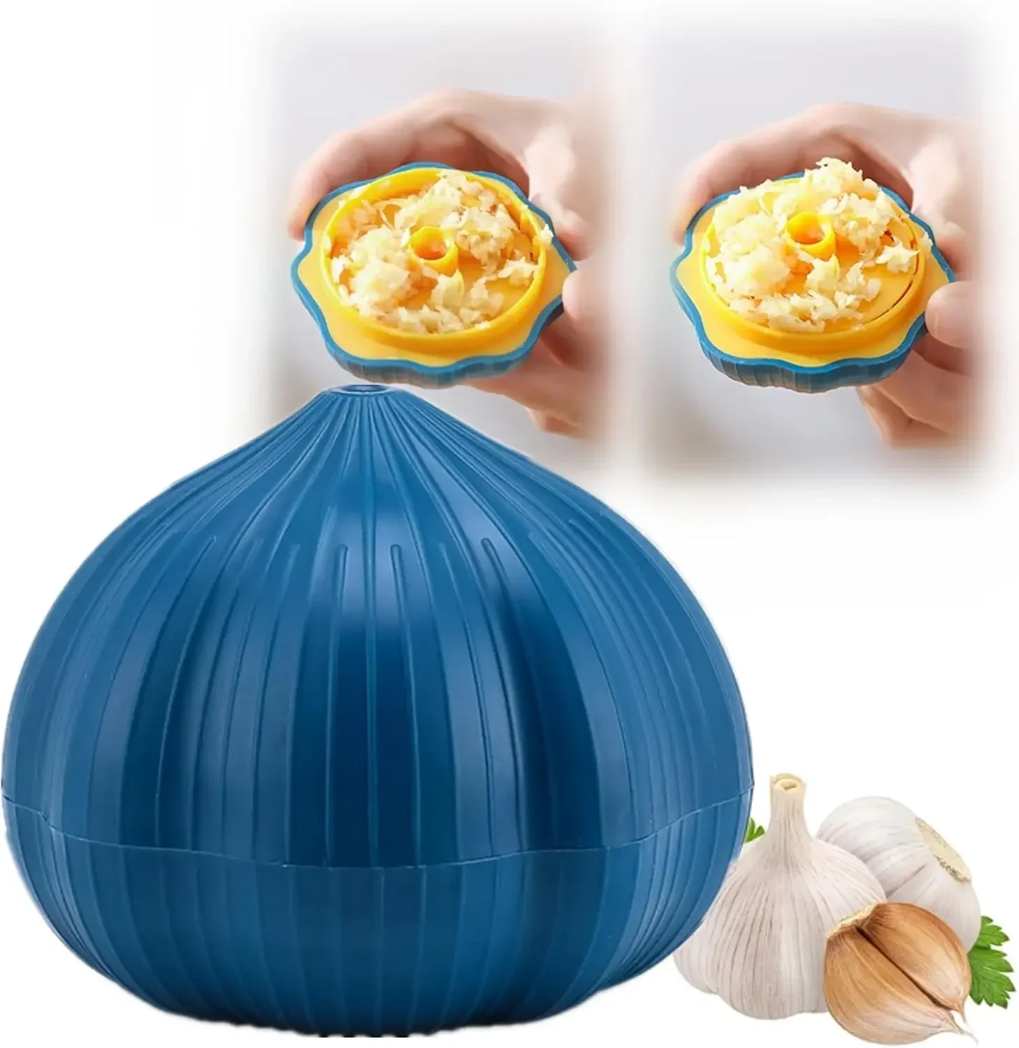 Easy-Twist Garlic Clove Press Crusher, Garlic Press, Garlic Ginger Twister Chopper, Manual Garlic Mincer Squeezer Chopper