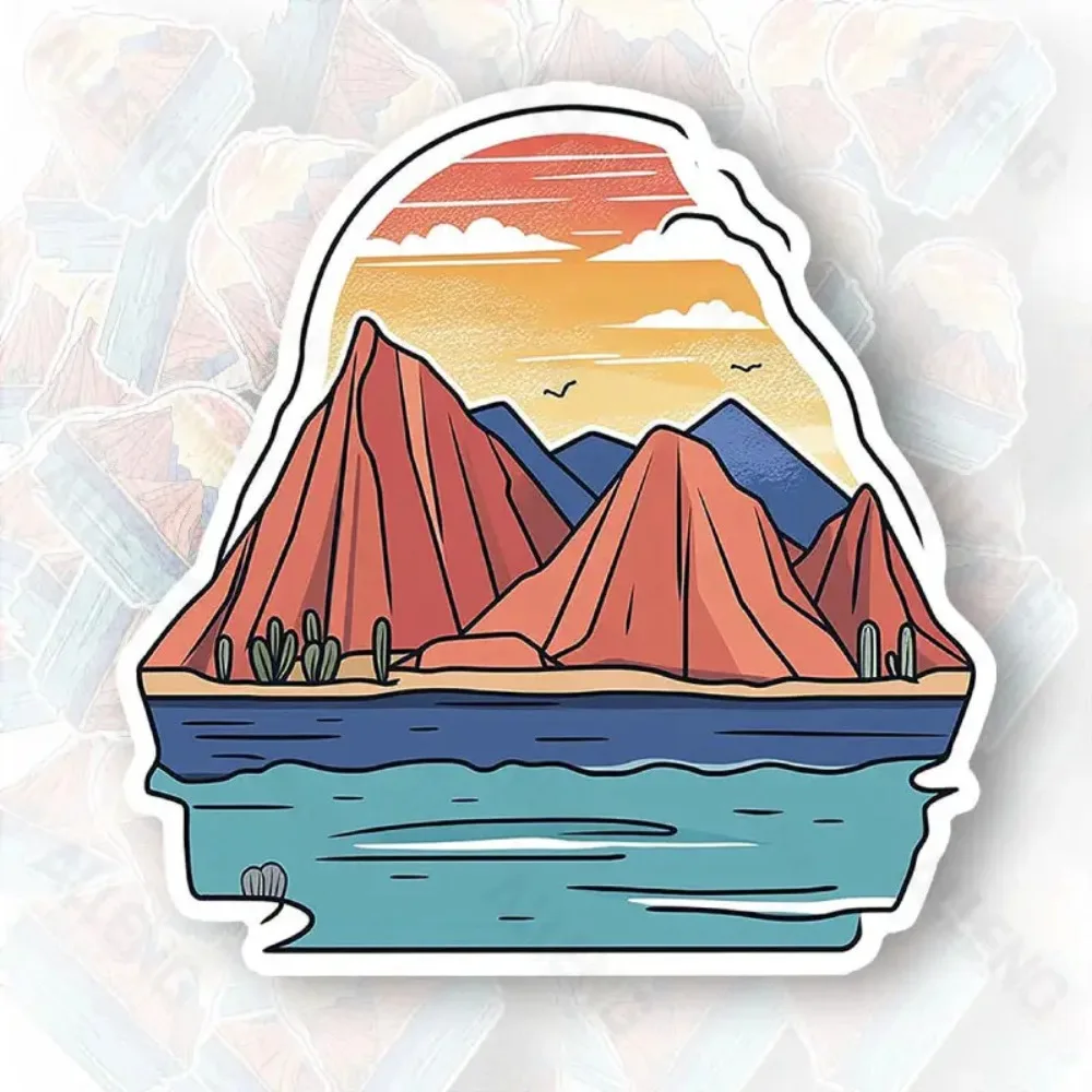 

of Three Large 7.5 Inch Vinyl Bumper Stickers Featuring Line Art Aesthetics Sturdy Easy to Apply on Glass And Metal