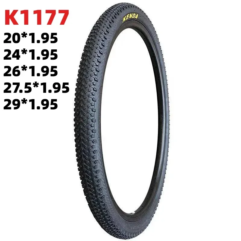 Bicycle Tire K1177 KENDA High Speed Steel Wire Tyre 20 24 26 Inches 27.5 29*1.95 Drainage Non-slip Mountain Bike Tires Parts