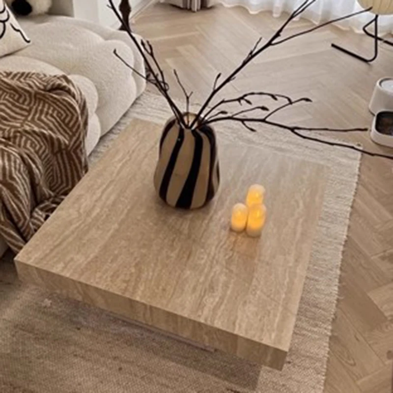 

Modern Wood Coffee Table Designer Cute Organizer Living Room Side Table Unique Aesthetic Italian Mesa Auxiliar Patio Furniture