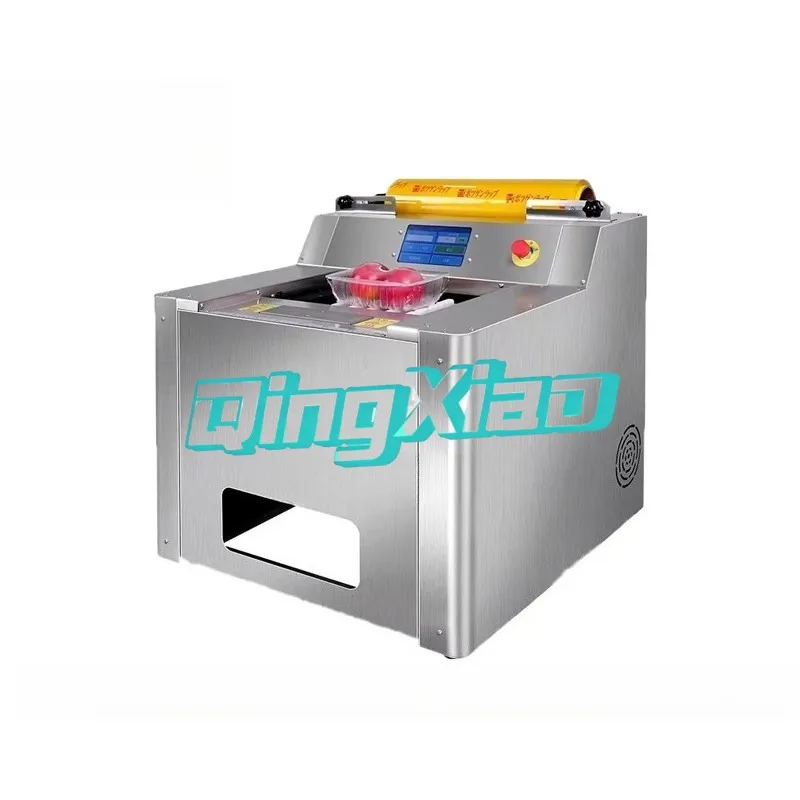 Semi Automatic Electric Multifunctional Commercial For Food Tray Cling Film Packaging Machine High Efficiency Stable Performance