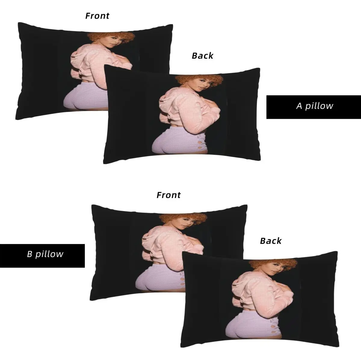 Funny Ice Spice Rectangle Linen Pillowcase Cushion Cover Polyester Decorative Bedroom Home Comfort Throw Pillow