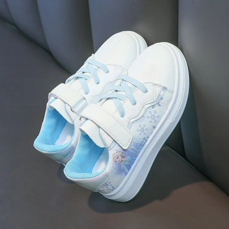 2025 ربيع وصيف جديد للأطفال أحذية رياضية بيضاء بنات أحذية رياضية غير رسمية أحذية المدرسة البيضاء #4