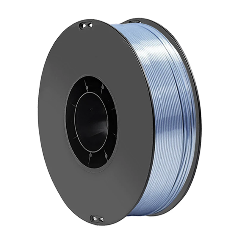 Filament d'impression 3D double couleur, 1Kg, soie PLA bleu argent 1.75MM, matériau d'impression soie PLA argent bleu 2 couleurs 200g