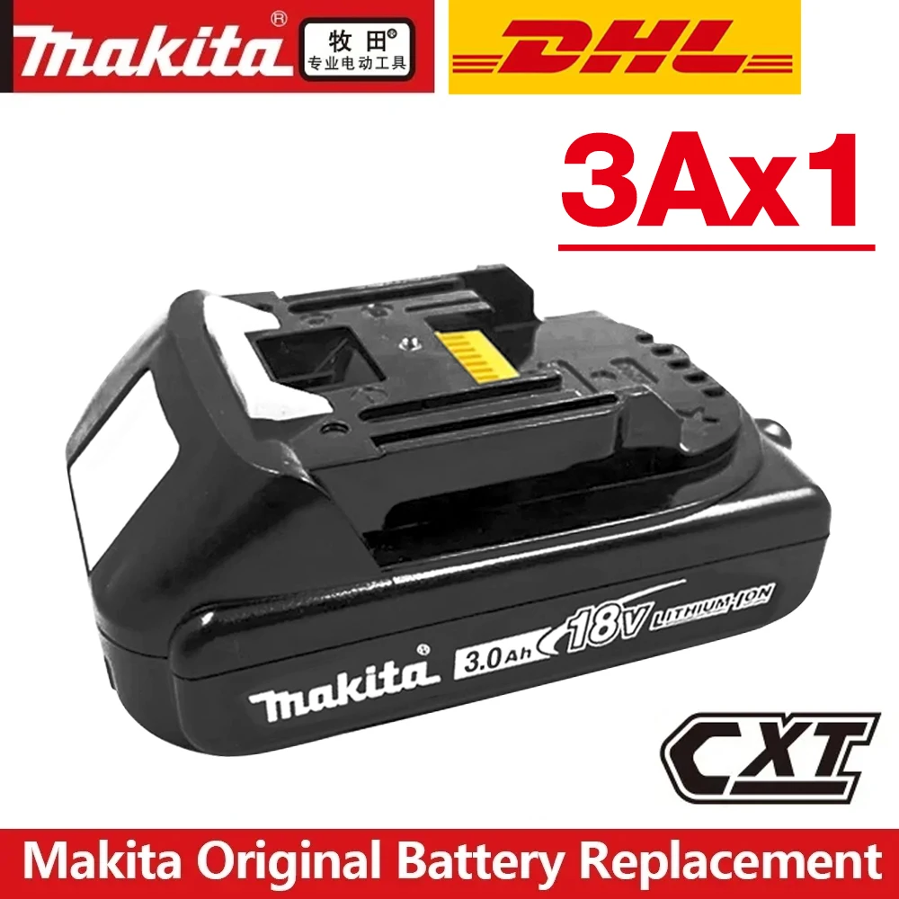 Originele Makita 18V batterij 6ah, met batterij-indicator Oplaadbare Makita-batterij, BL1830 BL1840 BL1850 Power Tool-batterij