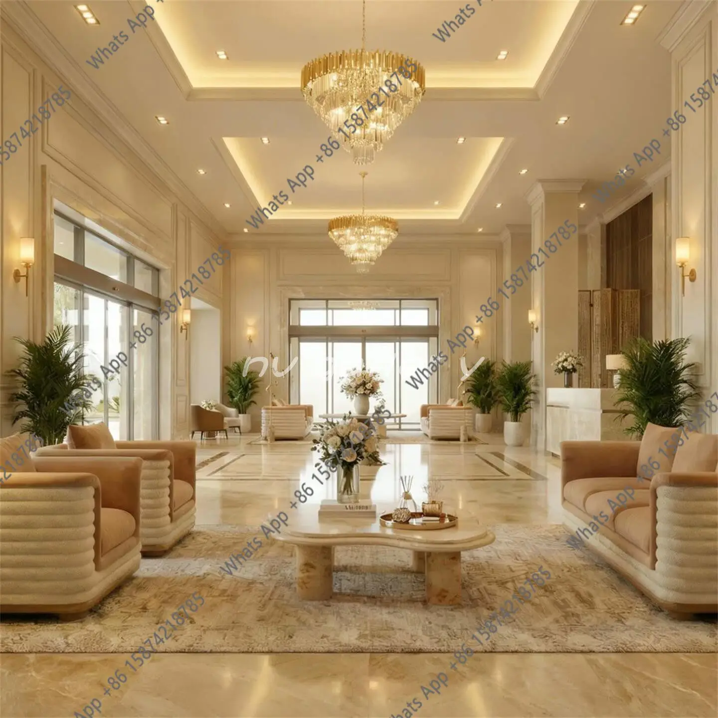 

Minimalist special-shaped marble coffee table designer living room small apartment high-end coffee table art