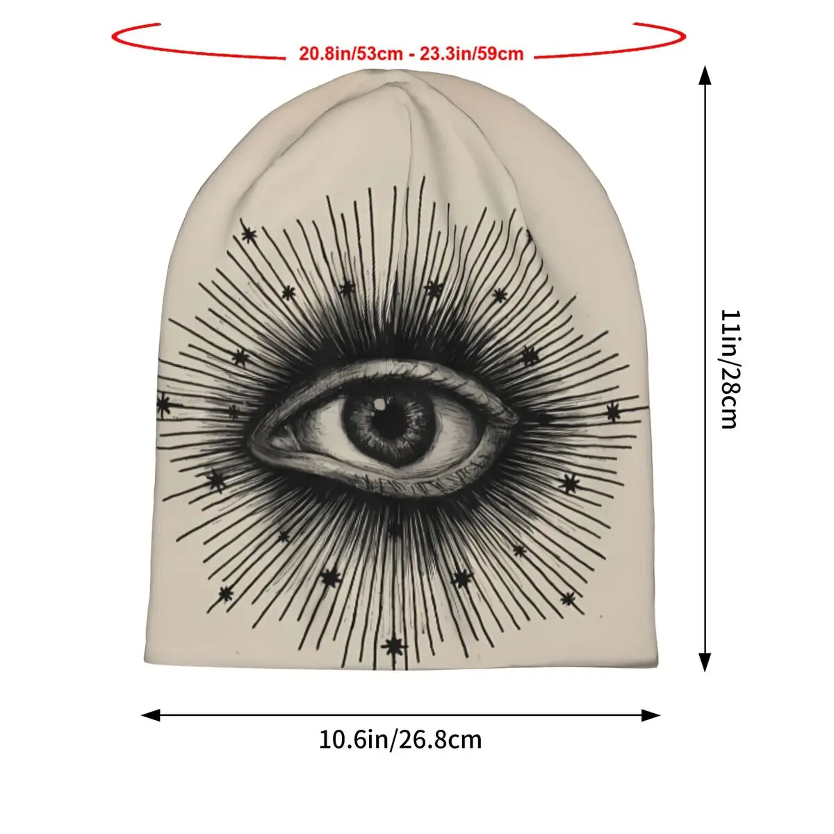 Глазной звездный капот, модные тонкие шапочки Skullies, шапки ведьмы для мужчин, стильные шапки
