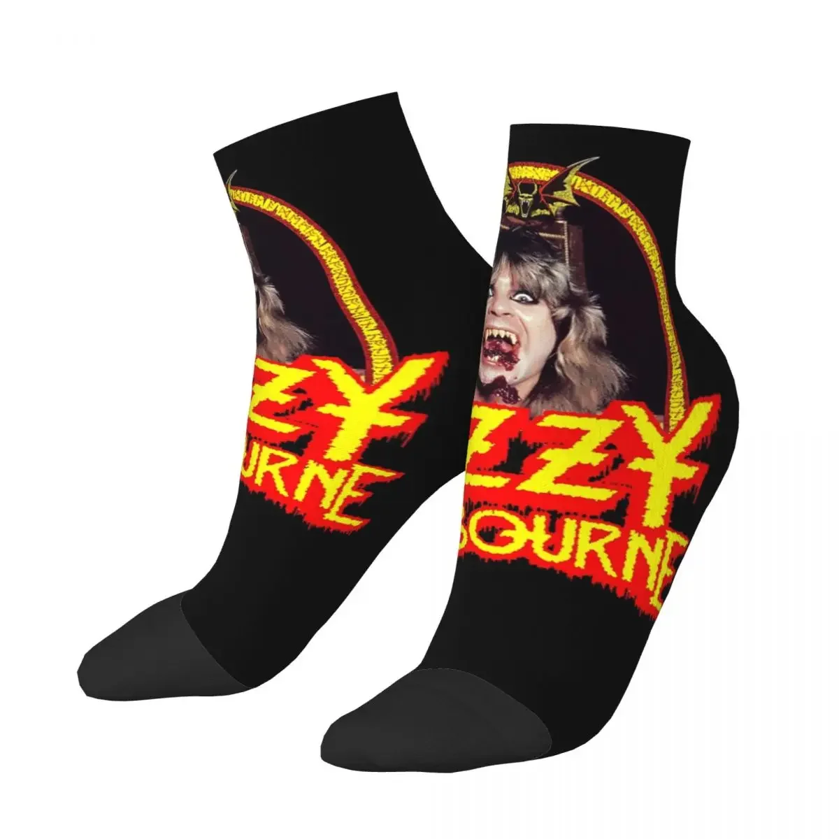 جوارب Ozzy Osbourne Merch Prince Of Darkness جوارب Harajuku جوارب طوال الموسم إكسسوارات لهدايا عيد الميلاد للرجال والنساء