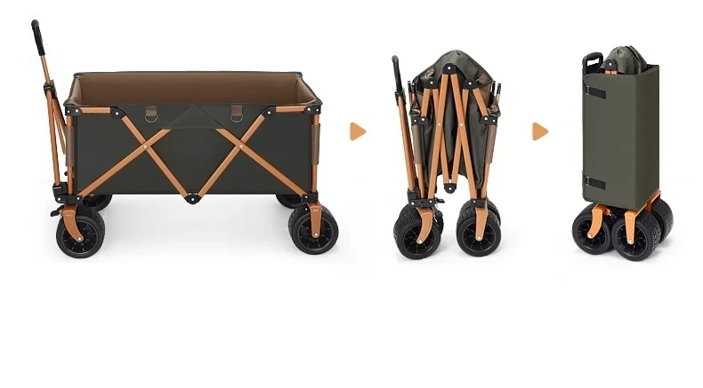 

Outdoor folding camp car, camping trolley, portable folding tow