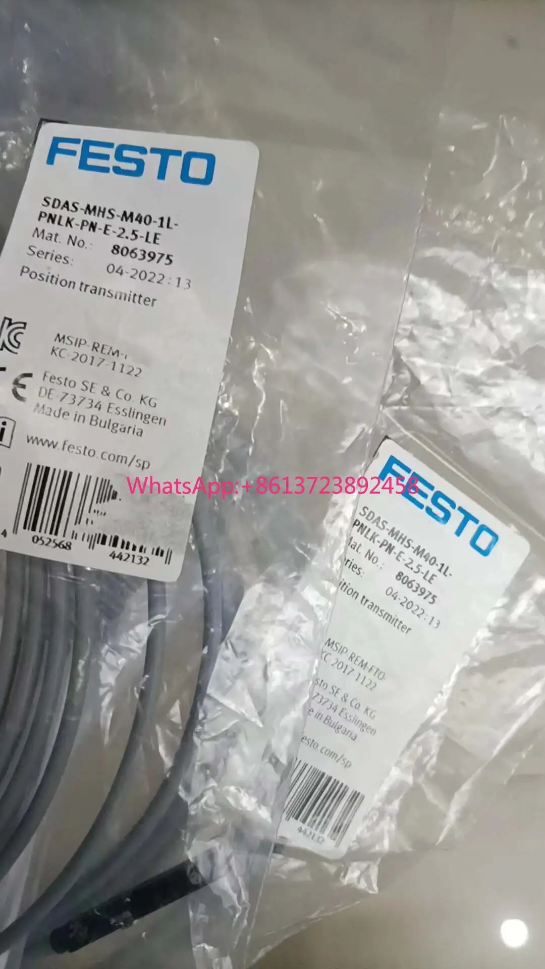 Festo position transmitter 8063975 SDAS-MHS-M40-1L-PNLK-PN-E-2 LE high quality