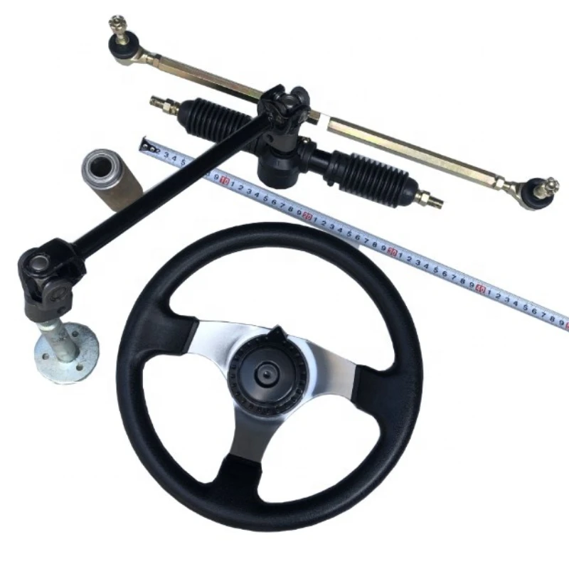 

Refitting four-wheel electric motorcycle beach go kart accessories steering wheel steering ball joint pull rod assembly