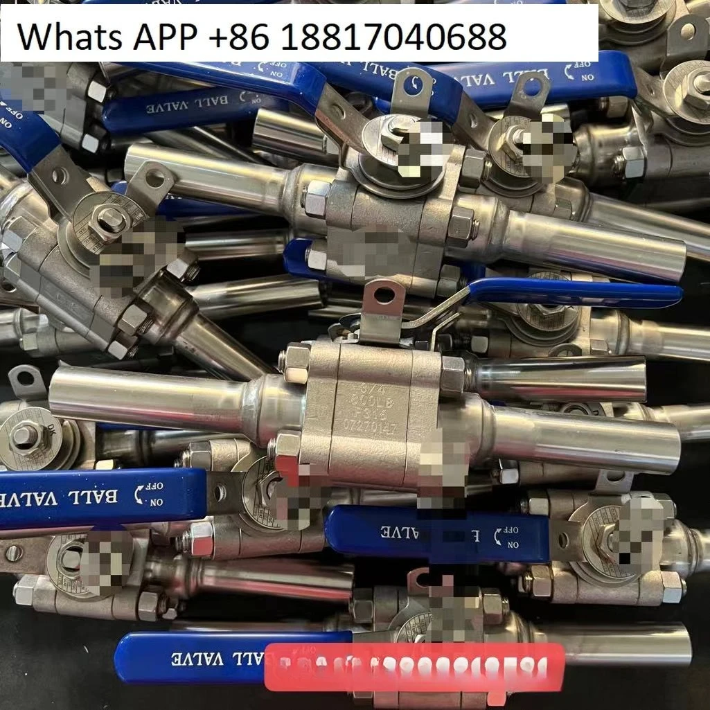 1PC forged steel ball valve butt welding socket welding internal thread 4-point switch dn15 20 25 32 50