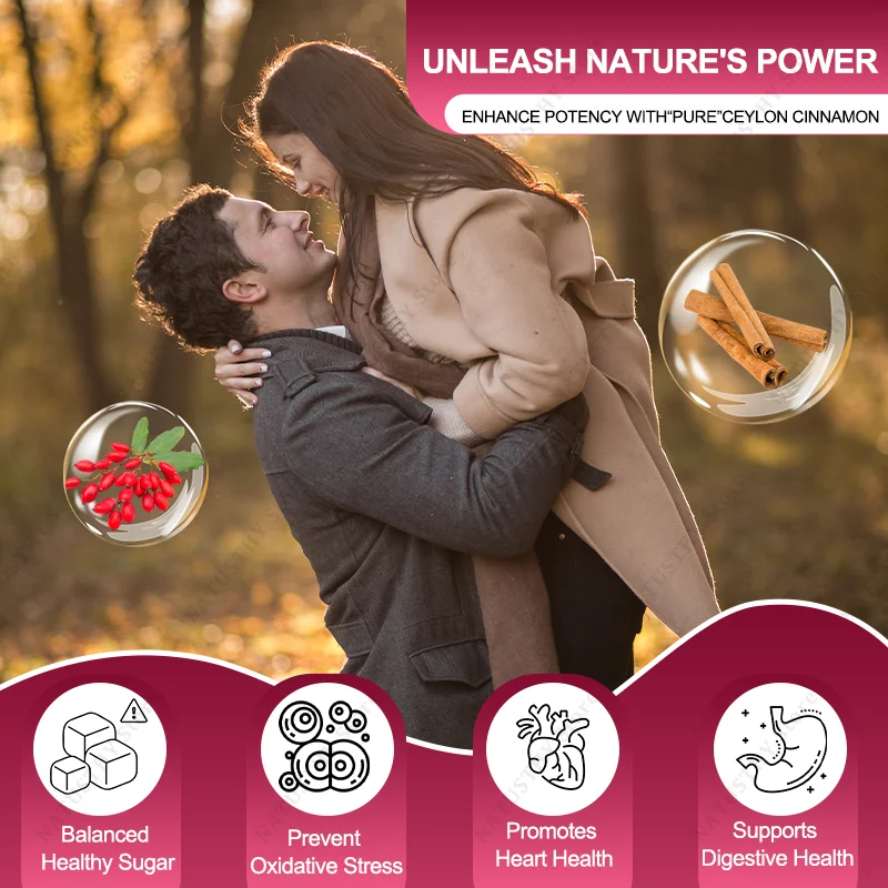 Natural Ceylon Cinnamon Capsules Berberine Extract Supports Cardiovascular and Gastrointestinal Function Weight Management Aid