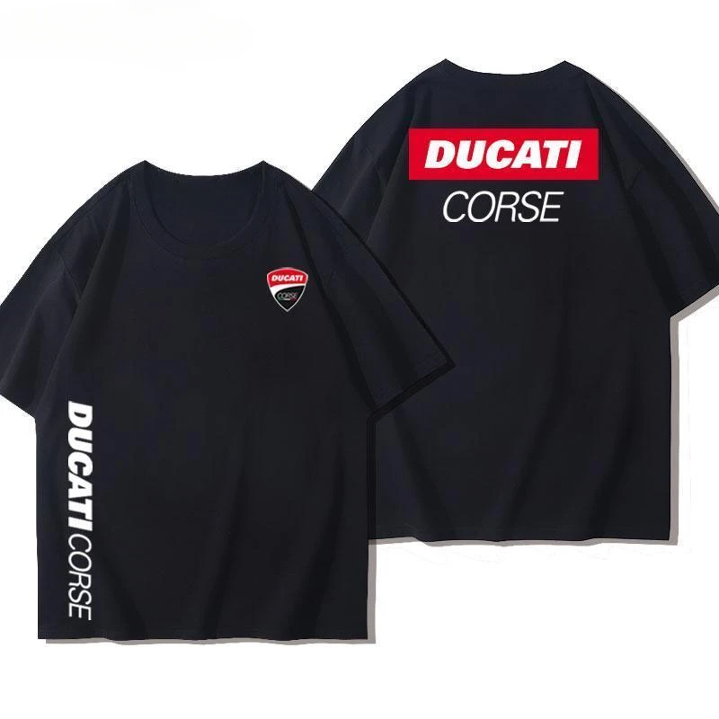 Camiseta de Carreras Corse para MotoGP WSBK BSB SBK, Traje de Carreras de Fábrica, Manga Corta, Estilo Unisex de Alta Gama para Hombre y Mujer