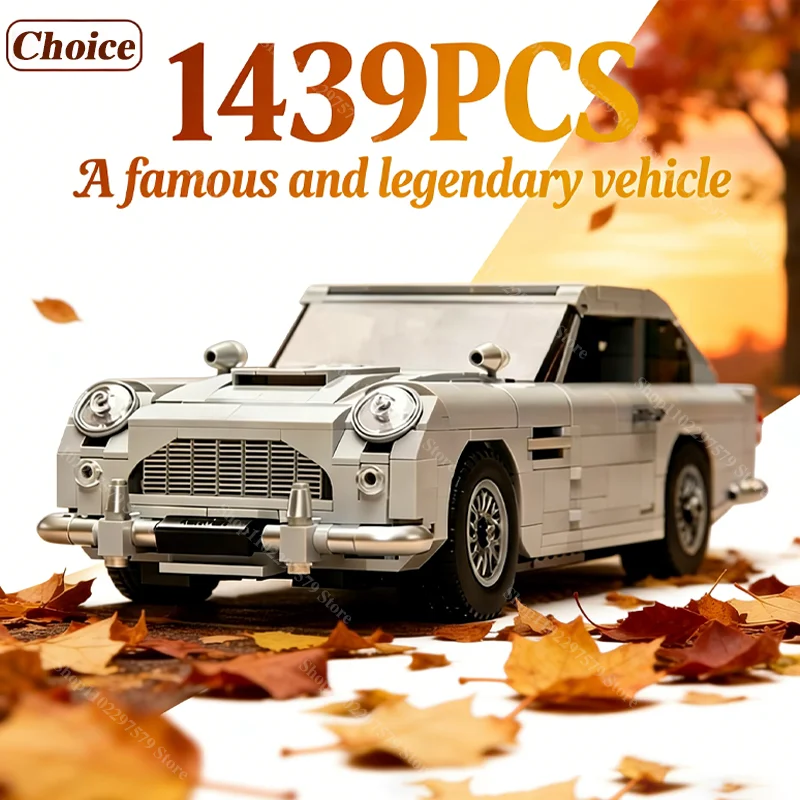 

Новый 1439 шт. DIY классический английский стиль ретро строительные блоки автомобиль игрушечный легендарная модель блоки для мальчика творческий коллекционный подарок