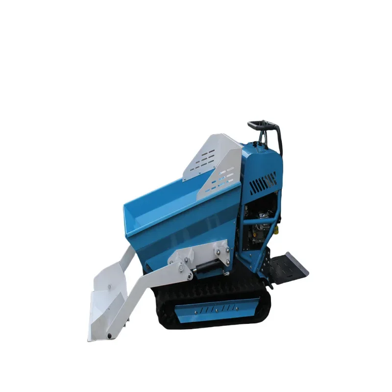 Small crawler dump truck Multifunctional full hydraulic engineering Agricultural crawler automatic feeding dump truck