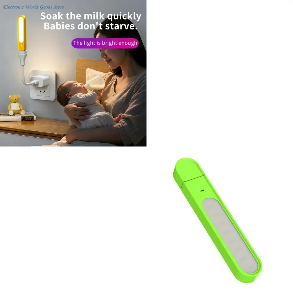 

A3PD 5V Mini USB LED Lamp Light Night Light 8 LEDs Portable For Bedsides Desk Travel Office