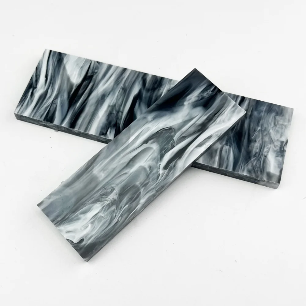 2 Specifications High-quality Acrylic Marble Pattern Design Handle Material Portable Pocket Outdoor Knives Reinforced Materials