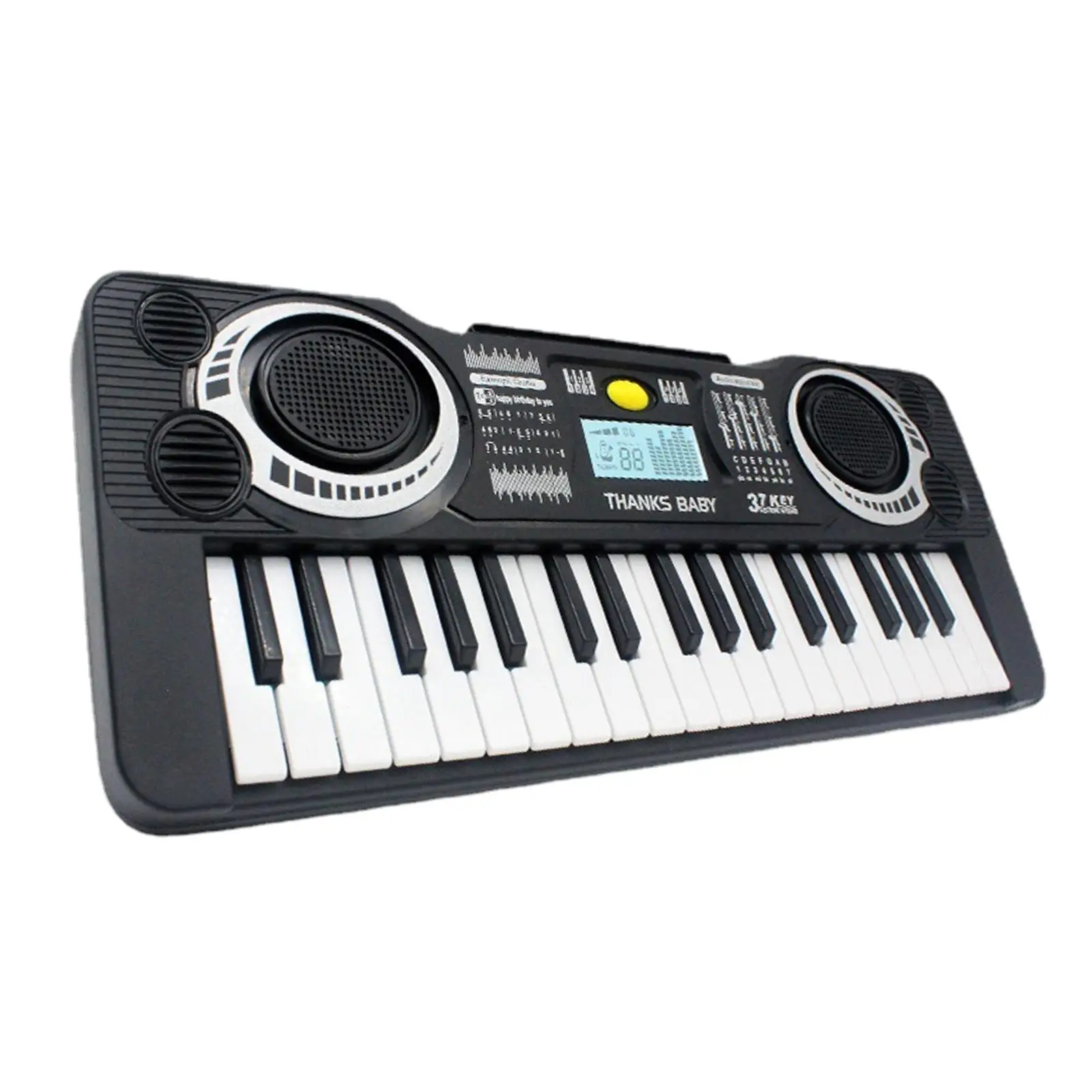 Kids Piano Toy Electronic Keyboard 37 Keys Musical Instrument with Mic ABS Plastic