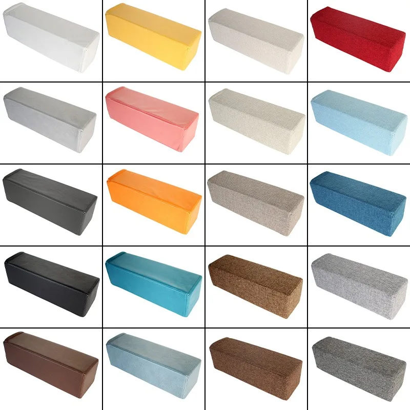 50/55cm Sofa Armrest Pillow Hand Cushion Technology Cloth Linen Fabric Long Cuboid Stereoscopic Pillows Sofa Decor Armrest Pad