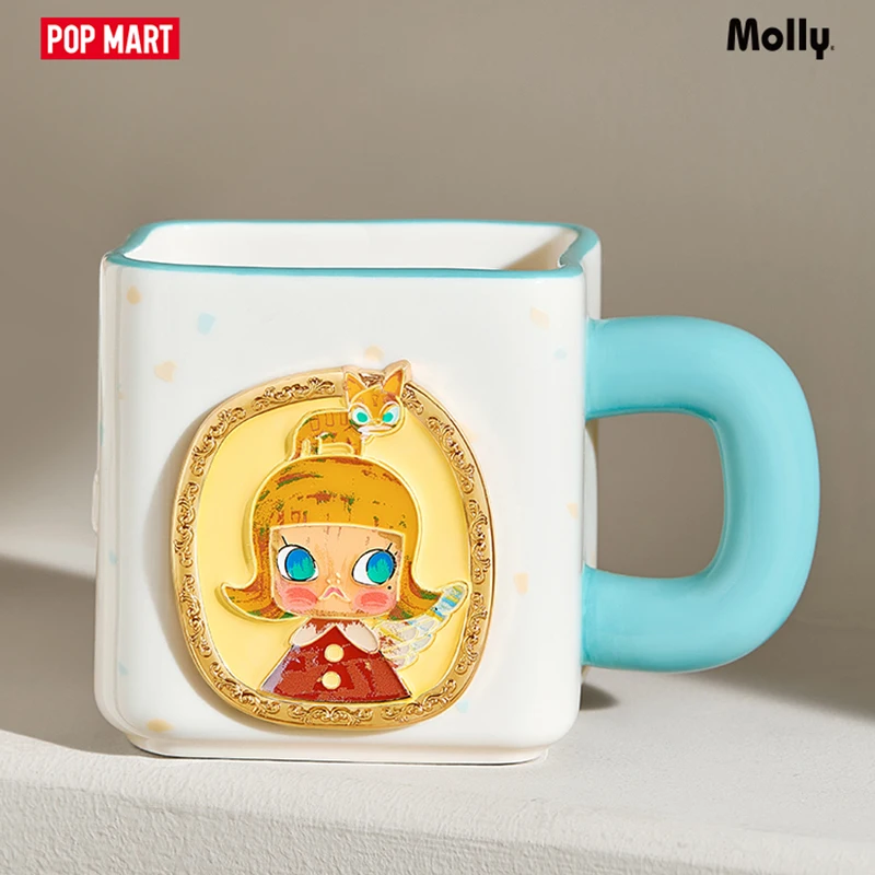 POPMART MOLLY Anniversary Sculpture Classic Return 2 Series Ceramic Cup Cute Anime Figure Ornaments Collection Gift