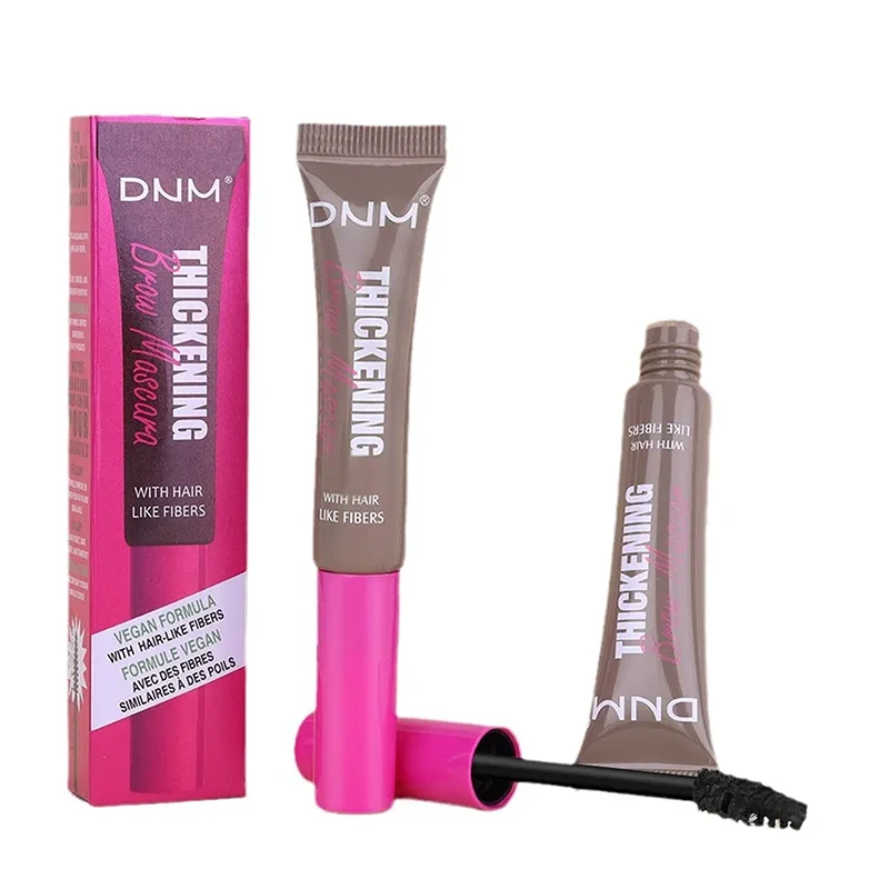 Mascara per Sopracciglia in Fibra, Crema Colorante Naturale e Duratura, Vegana, per Infoltimento e Styling delle Sopracciglia