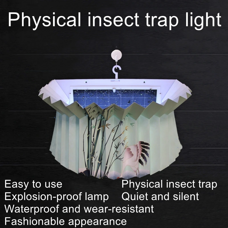 Lámpara led para mosquitos, Exterminador de mosquitos para interiores, lámpara comercial para trampa de insectos, lámpara para moscas montada en la pared