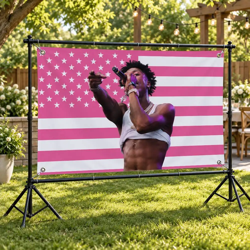 Rapper YoungBoy Never Broke Again Aesthetic Wall Tapestry Flag Printed Wall Hanging Living Room Party Outdoor Decor