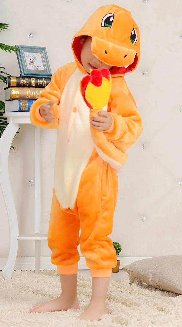 HKSNG 着ぐるみ動物ヒトカゲカバーオールパジャマ高品質フランネル漫画ファミリーパーティードレスアップコスチュームジャンプスーツジッパーギフト