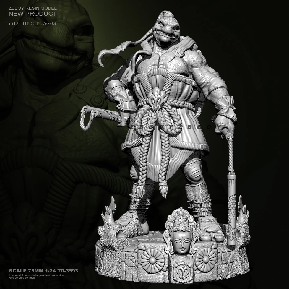 

75mm Resin model kits figure colorless and self-assembled TD-3593