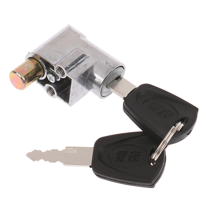2 Key Electric Vehicle Battery Lock Cushion Lock Anti theft Safety Lock For Motorcycle Scooter E bike High Security Vehicle Part