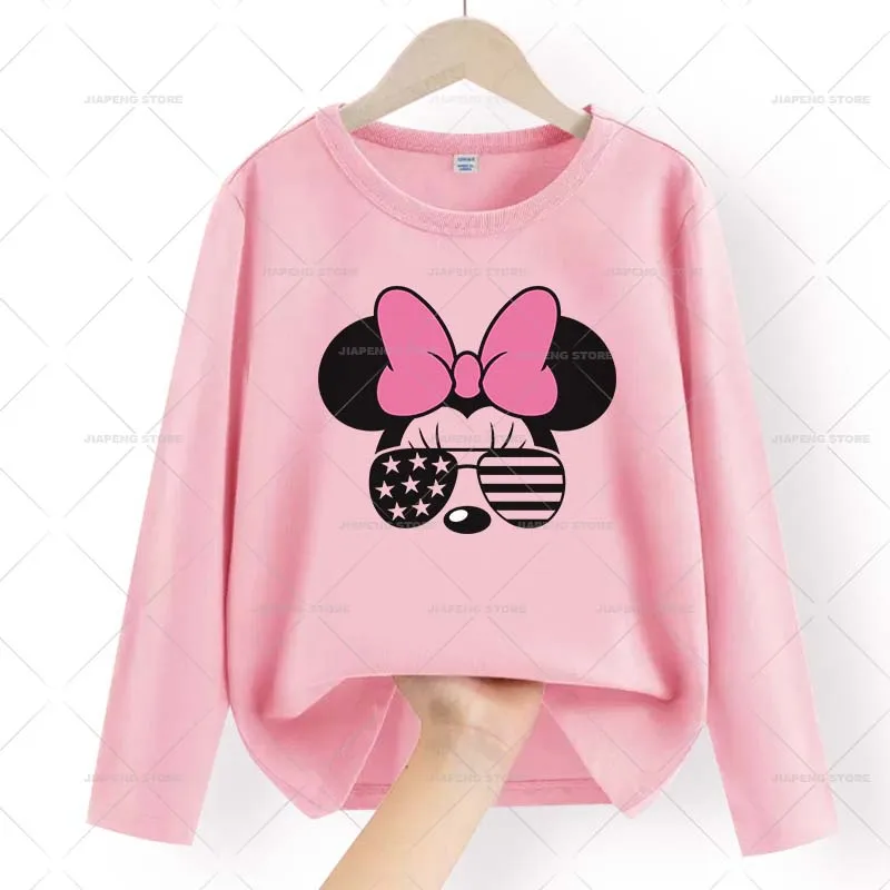 Pegatinas de transferencia térmica de Minnie Mouse para planchar ropa, parches con estampado de Mickey de Disney en camiseta, bolsa DIY