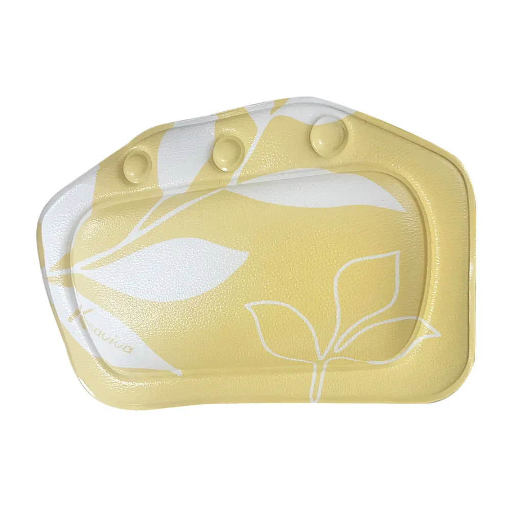 

Bathtub Pillow with Premium Suction Cups for Stability Soft PVC Tub Headrest Pillow for Soaking Bathtubs Bath Accessories Neck