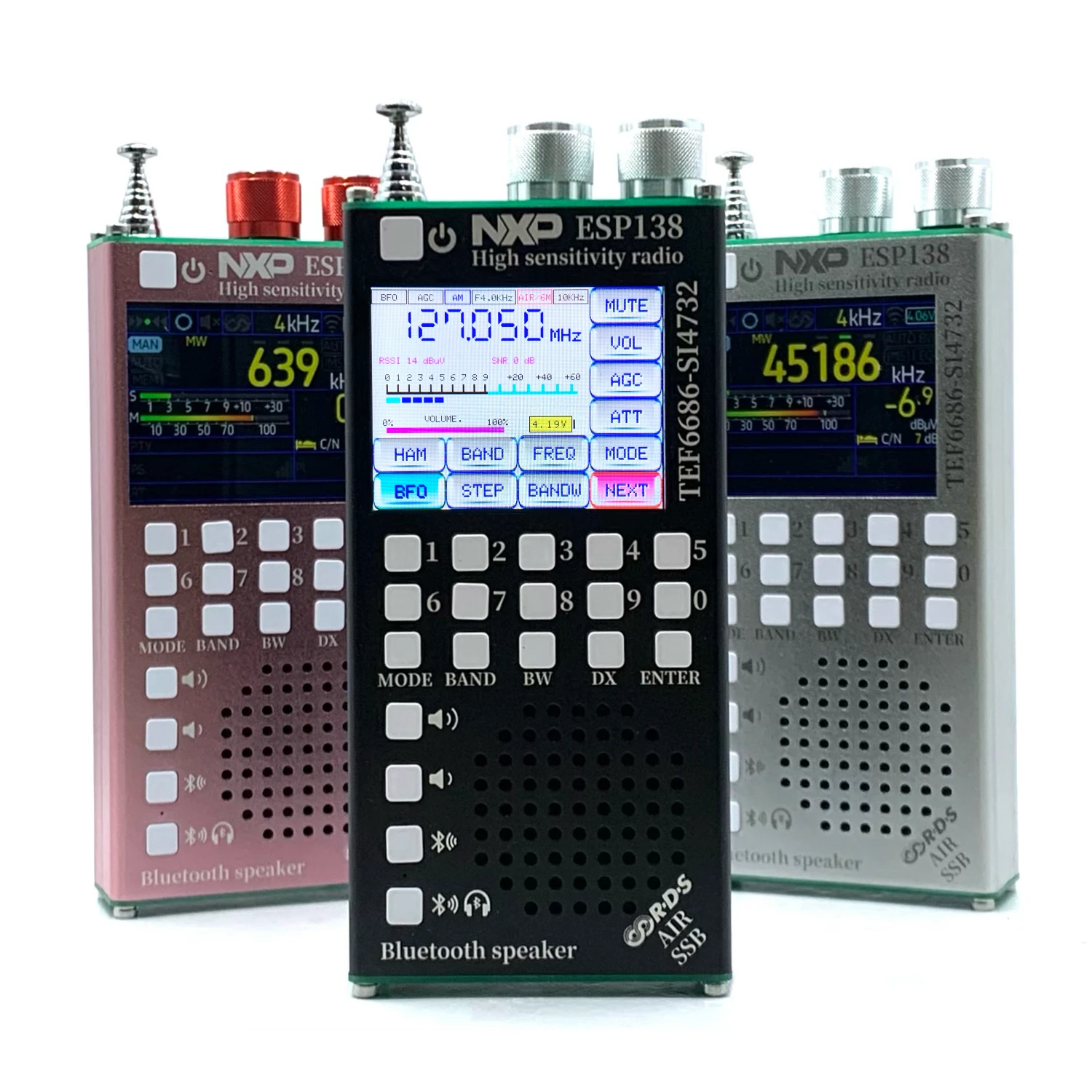 ESP138 ESP32 SI4732 フルバンドFM AM SSB エアバンド受信機 + TEF6686