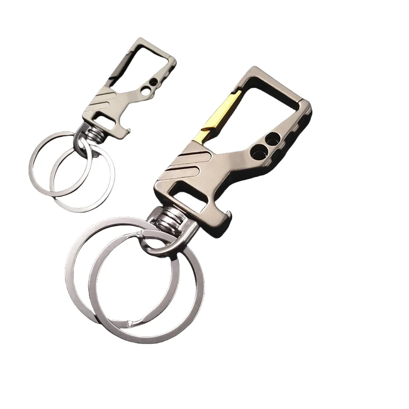 

Multifunctional Men's Metal Key Chain with Waist Belt Clip Anti-Lost Bottle Opener Car Key Holder for Men and Women